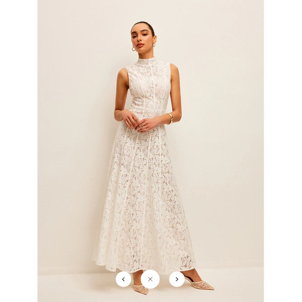 NWT Commense Semi-Sheer Lace Dress Sz S - Picture 5 of 6